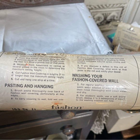 Vintage Fashon 1970s bold color eclectic print wallpaper general tire & rubber - Picture 6 of 12